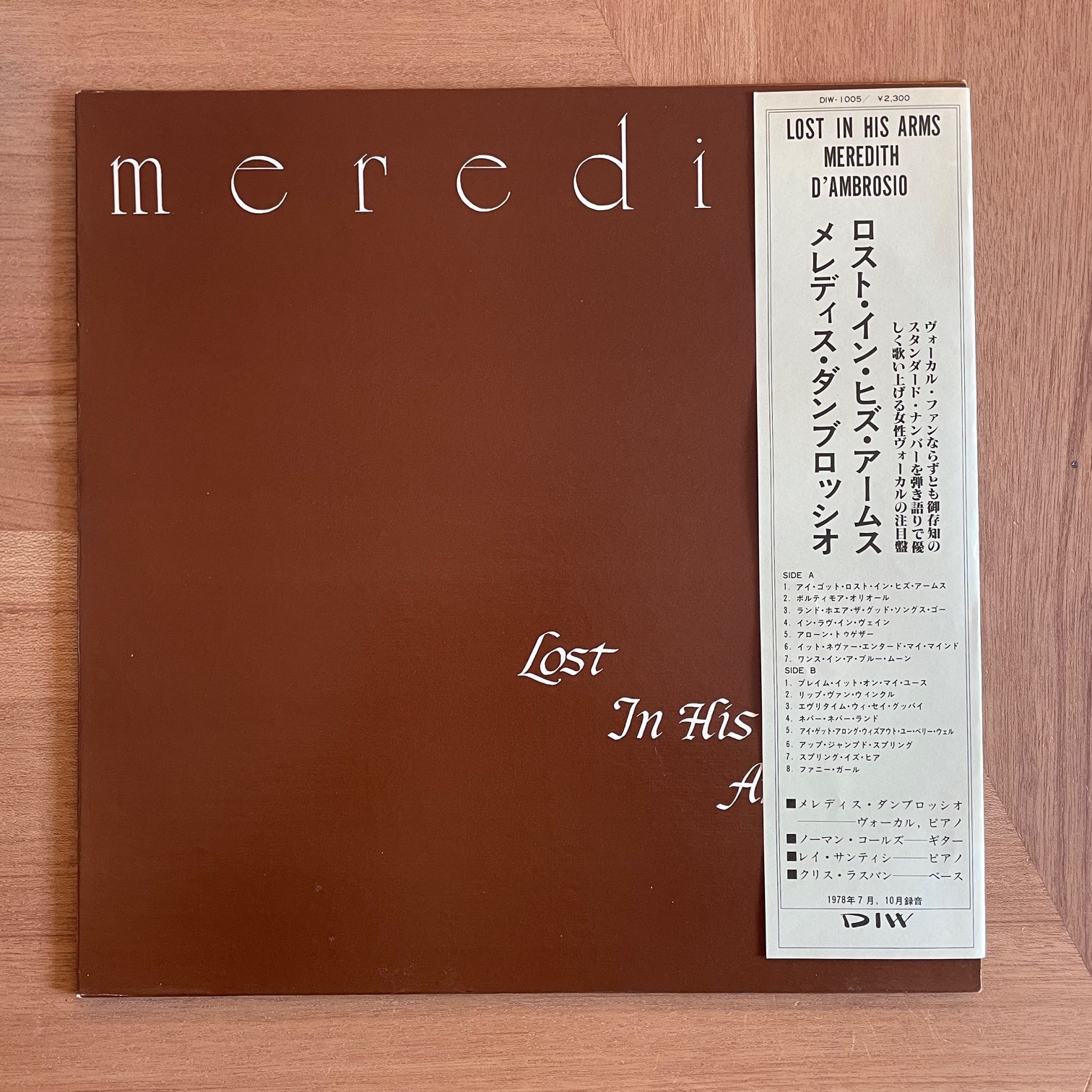 MEREDITH / LOST IN HIS ARMS | RECORDSHOP GG