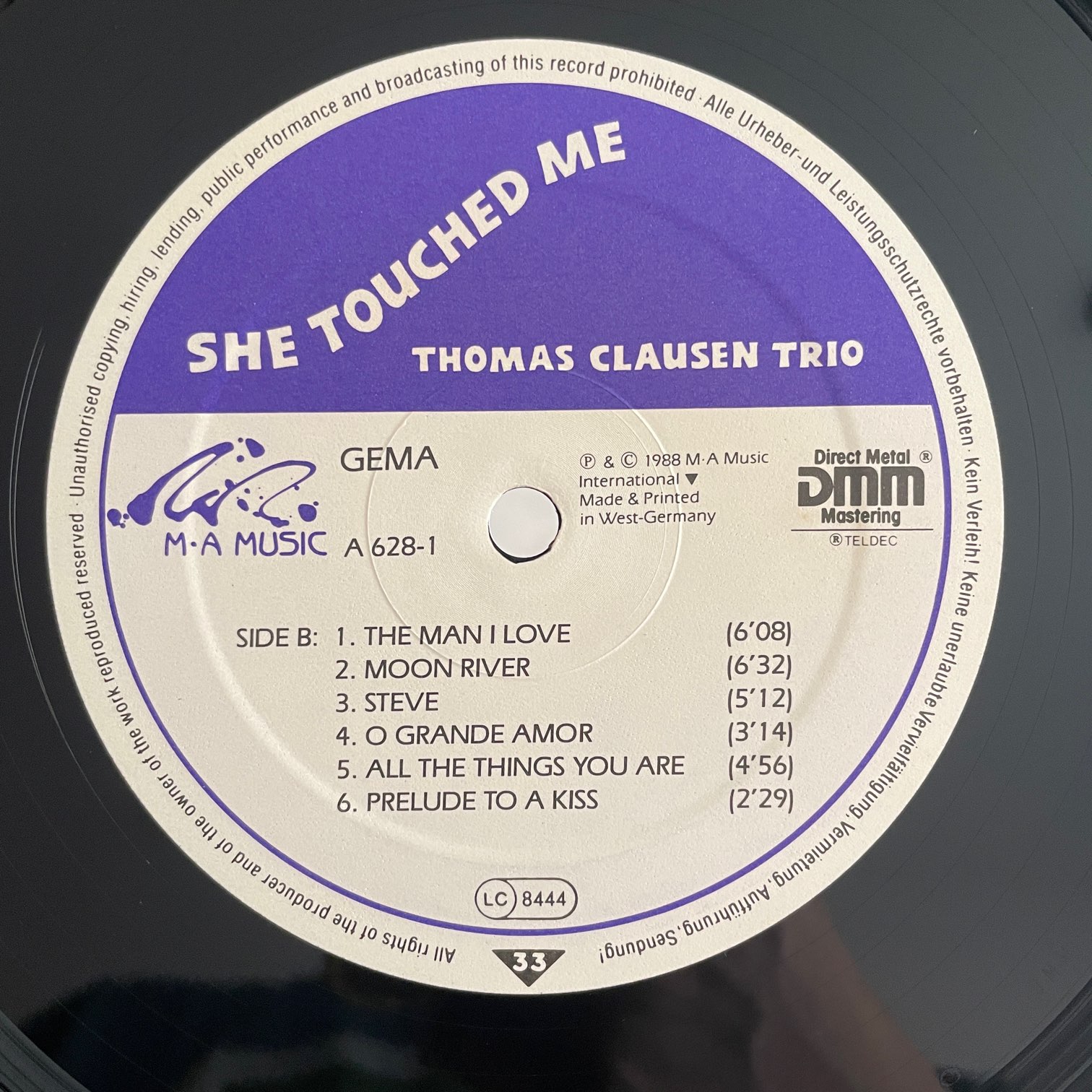 THOMAS CLAUSEN TRIO / SHE TOUCHED ME | RECORDSHOP GG