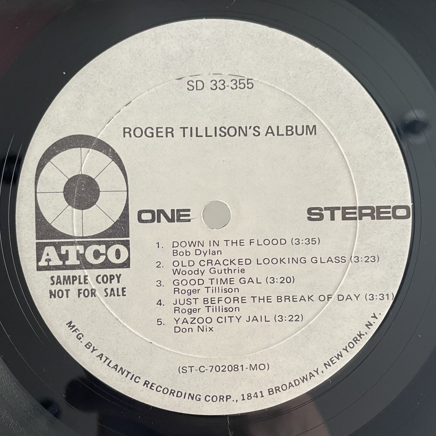 ROGER TILLISON / ALBUM | RECORDSHOP GG