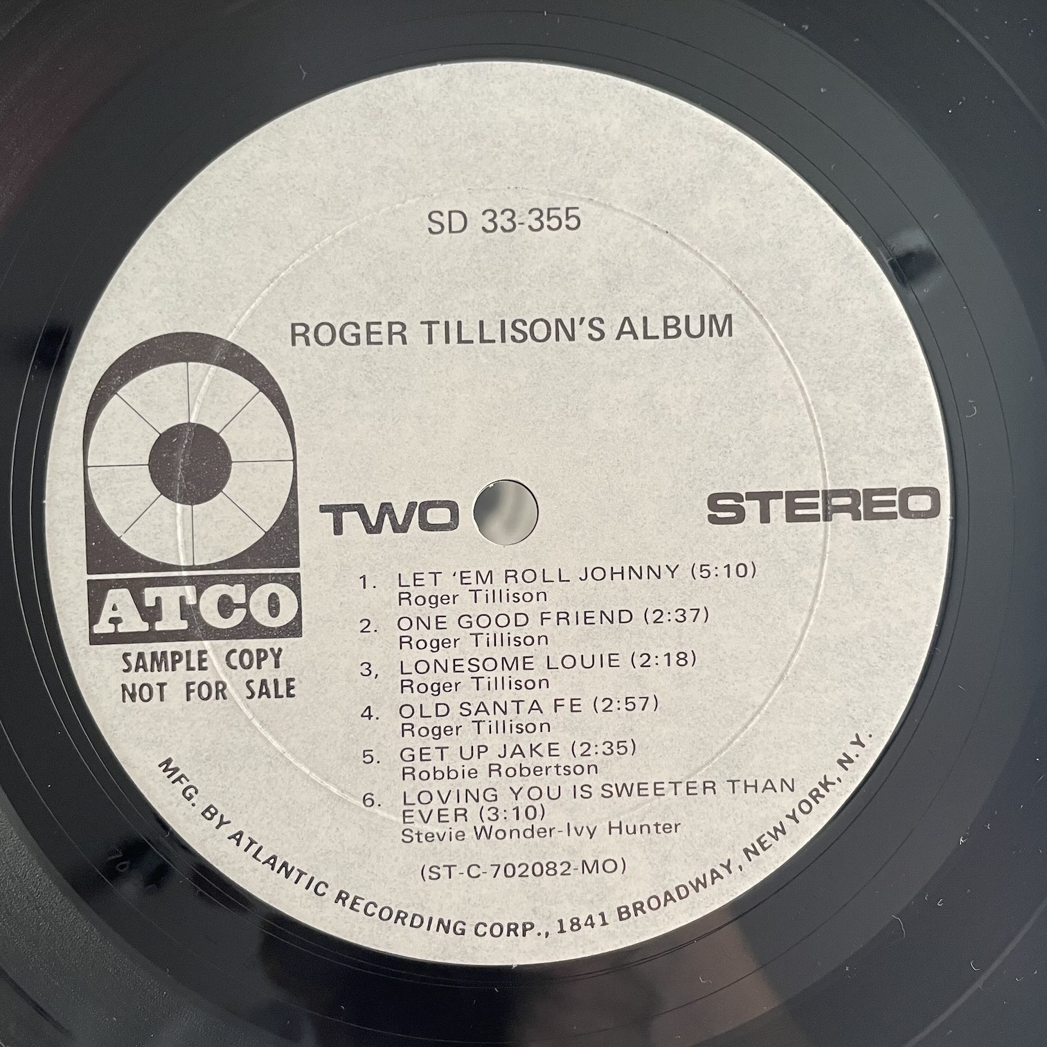 ROGER TILLISON / ALBUM | RECORDSHOP GG